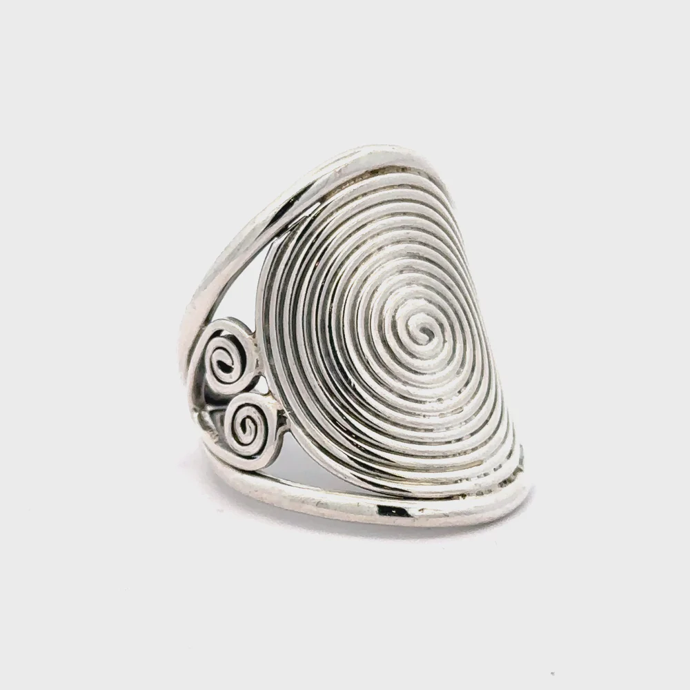 Adjustable Spiral Ring